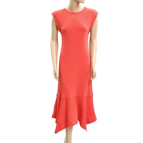 Daily Practice by Anthropologie Highline Short-Sleeve Maxi Dress Red M 282983 - Picture 3 of 7